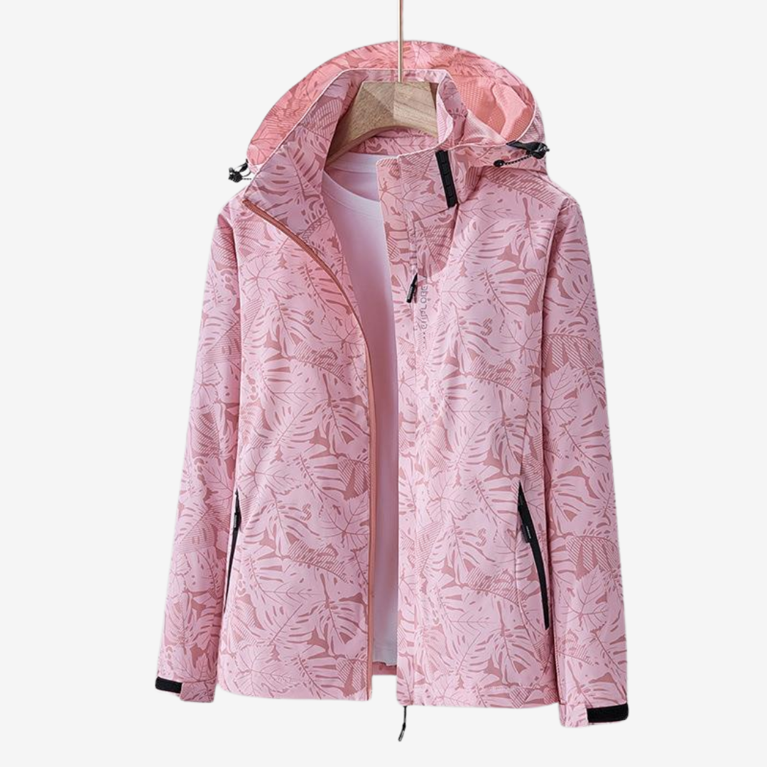 Veste imperméable femme – coupe-vent léger avec capuche réglable