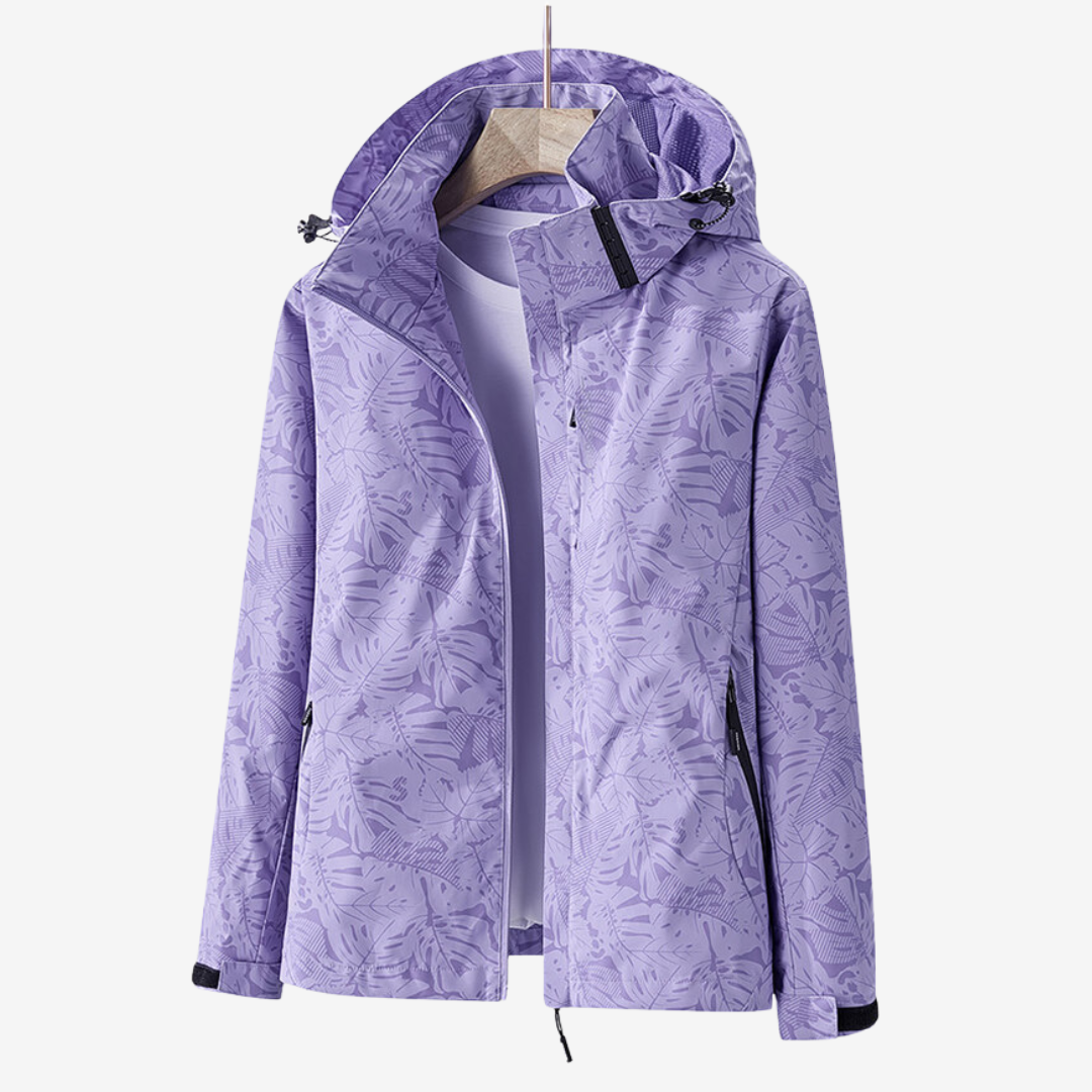 Veste imperméable femme – coupe-vent léger avec capuche réglable