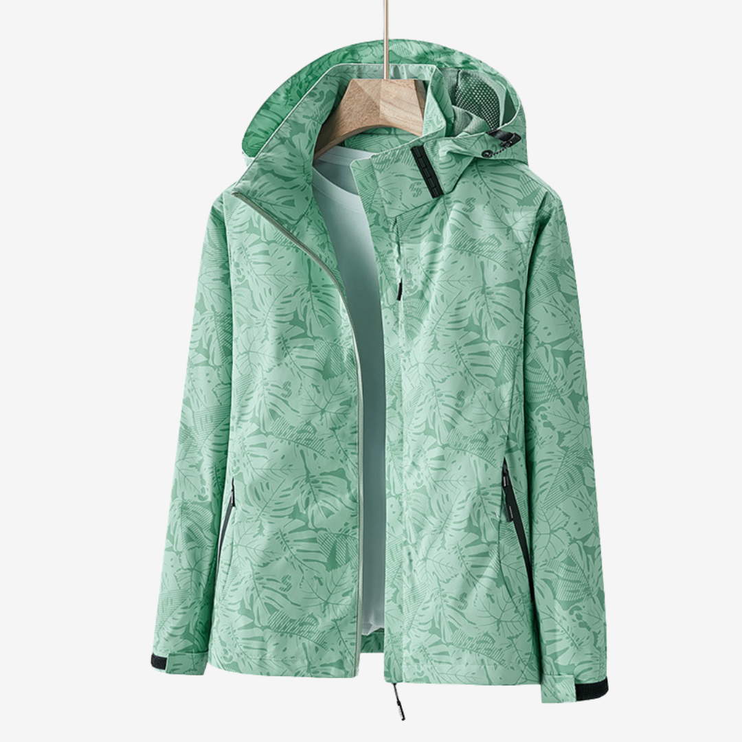 Veste imperméable femme – coupe-vent léger avec capuche réglable