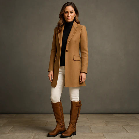 Chaussures bottes femme avec surface structurée et semelle robuste