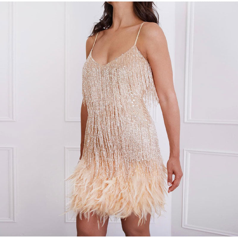 Robe de cocktail femme longueur genou classique