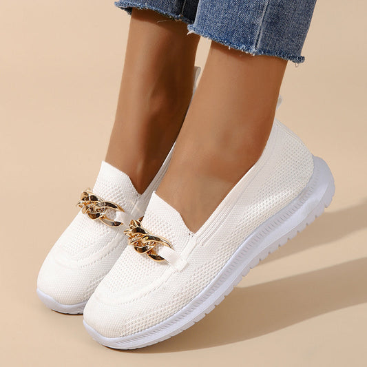 Baskets pour femmes avec base texturée et mesh aéré