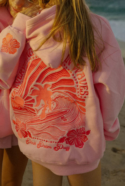 Pull ample femme avec capuche et poche kangourou