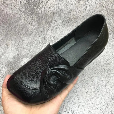 Chaussures femme style ballerines en surface souple