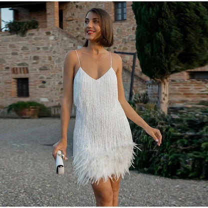 Robe de cocktail femme longueur genou classique