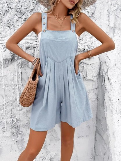 Combinaison femme sans manches style estival