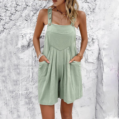 Combinaison femme sans manches style estival