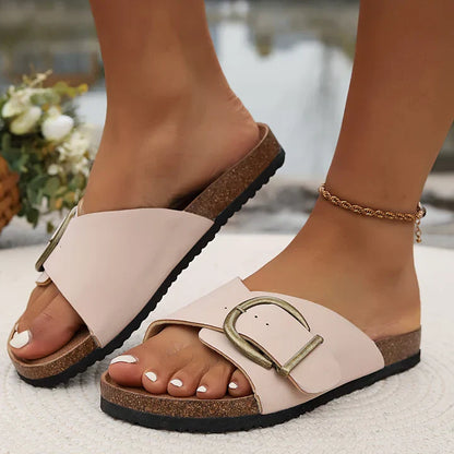 Sandales à enfiler pour femme sans lacets toucher doux