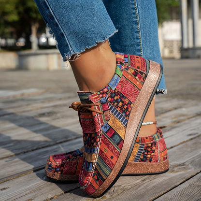 Chaussures rétro colorées pour femme