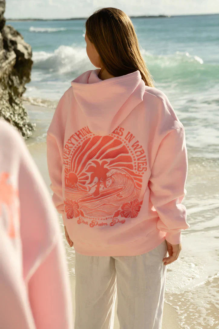 Pull ample femme avec capuche et poche kangourou