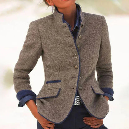 Cardigan femme à col montant – élégant, confortable et polyvalent