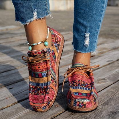 Chaussures rétro colorées pour femme