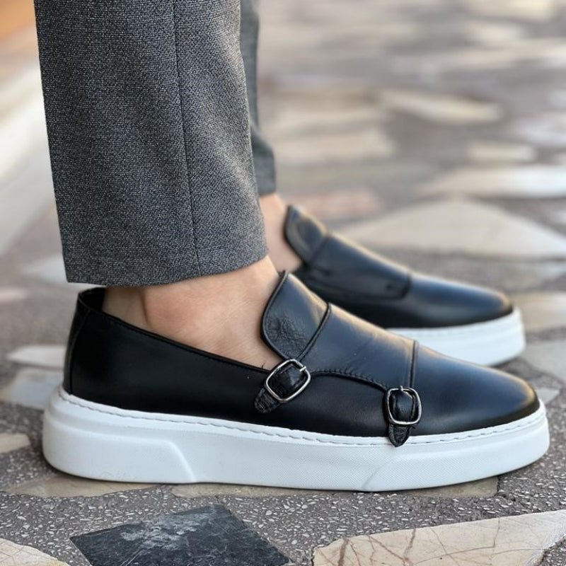 Chaussures basses homme type mocassin sans lacets