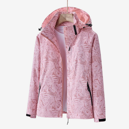 Veste imperméable femme – coupe-vent léger avec capuche réglable