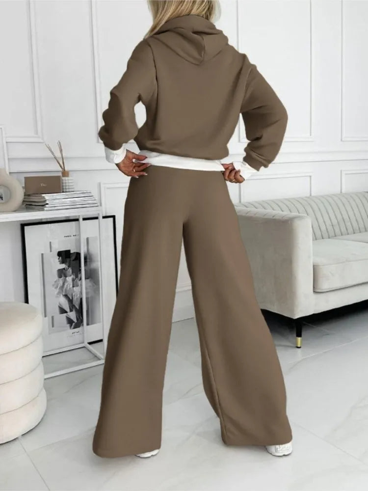 Ensemble femme été pantalon fluide et haut coordonné