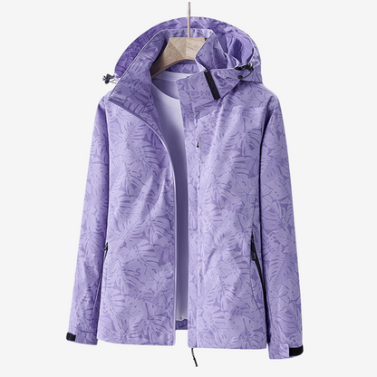 Veste imperméable femme – coupe-vent léger avec capuche réglable