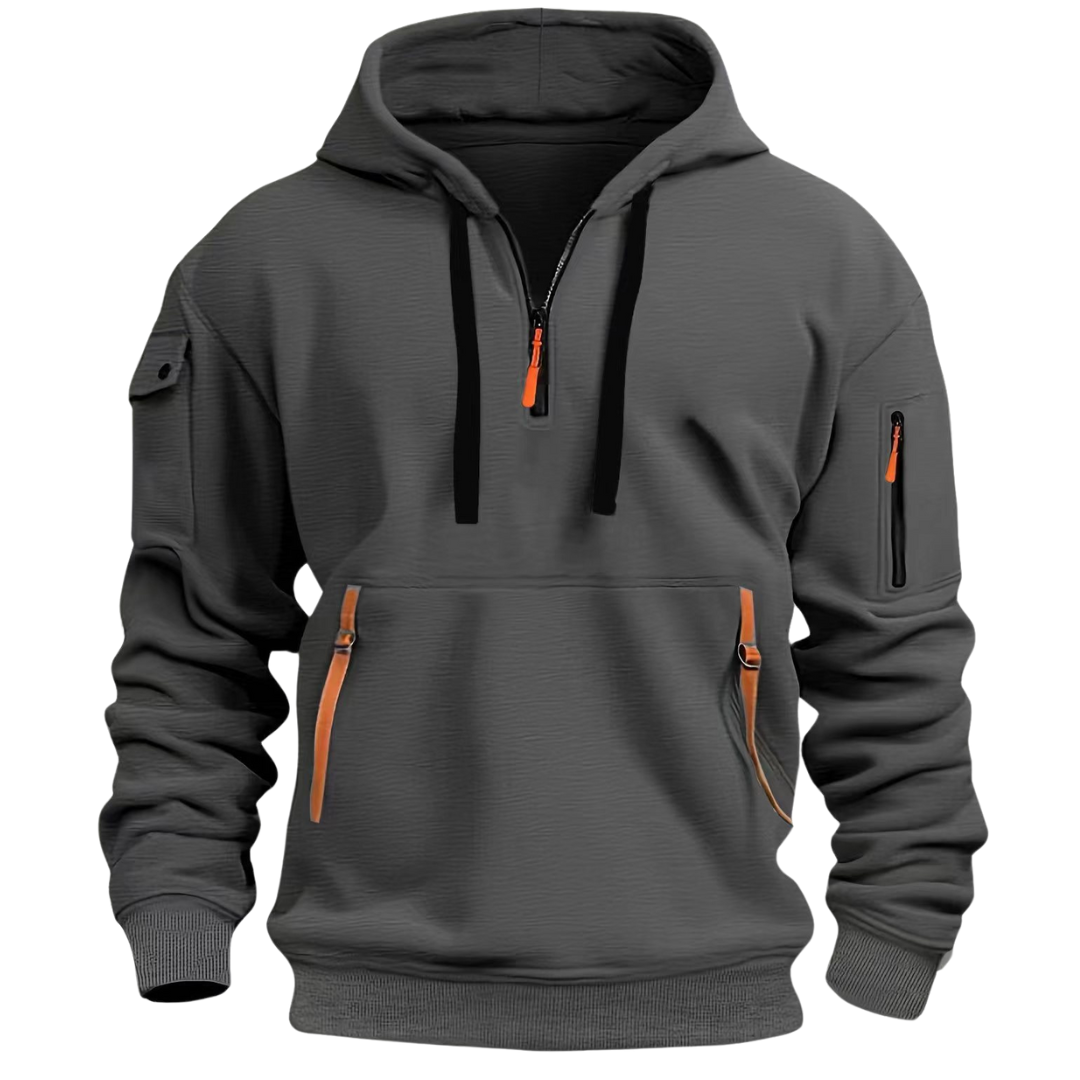 Sweat à capuche homme à texture douce et coupe ample