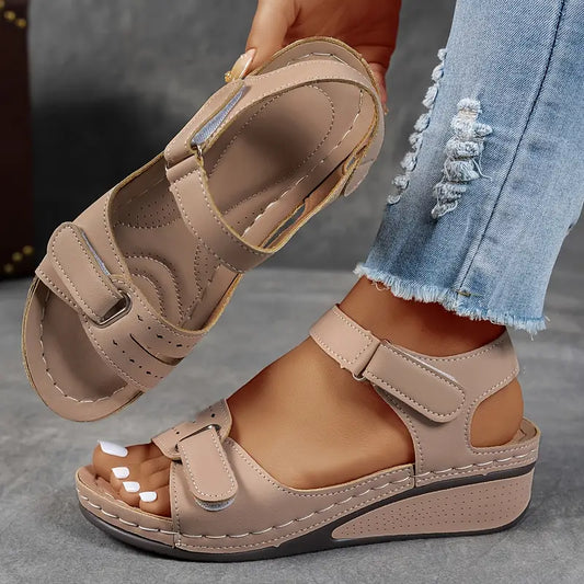 Sandales Femme – Confort Orthopédique et Élégance Raffinée, Brides Réglables et Design Respirant