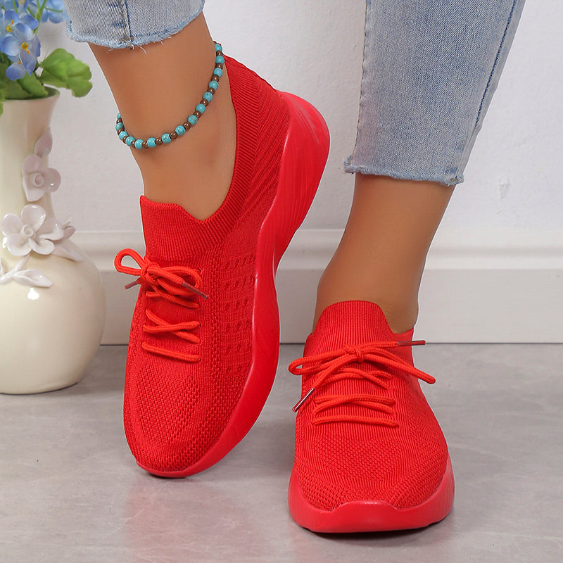 Chaussures femme avec semelle large et dessus texturé