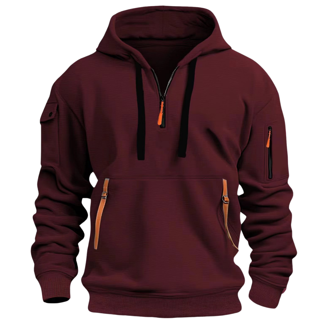 Sweat à capuche homme à texture douce et coupe ample