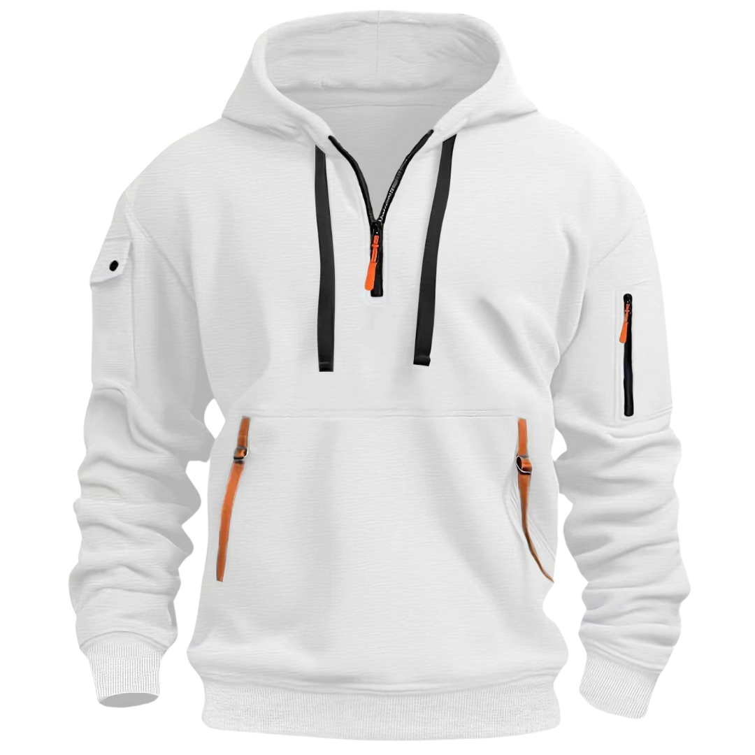 Sweat à capuche homme à texture douce et coupe ample