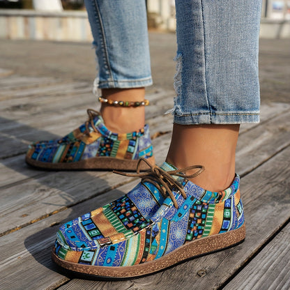 Chaussures rétro colorées pour femme