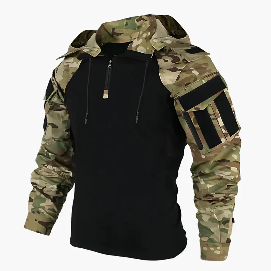Pull tactique homme robuste – sweat à capuche militaire outdoor