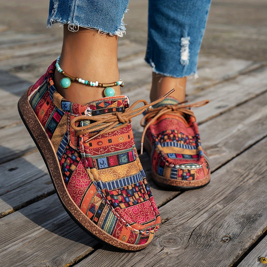 Chaussures rétro colorées pour femme