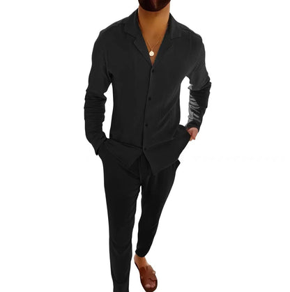 Costume d'été en lin pour homme