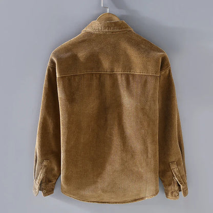 Veste en velours côtelé homme avec doublure polaire – chaleur et style décontracté pour l'automne-hiver