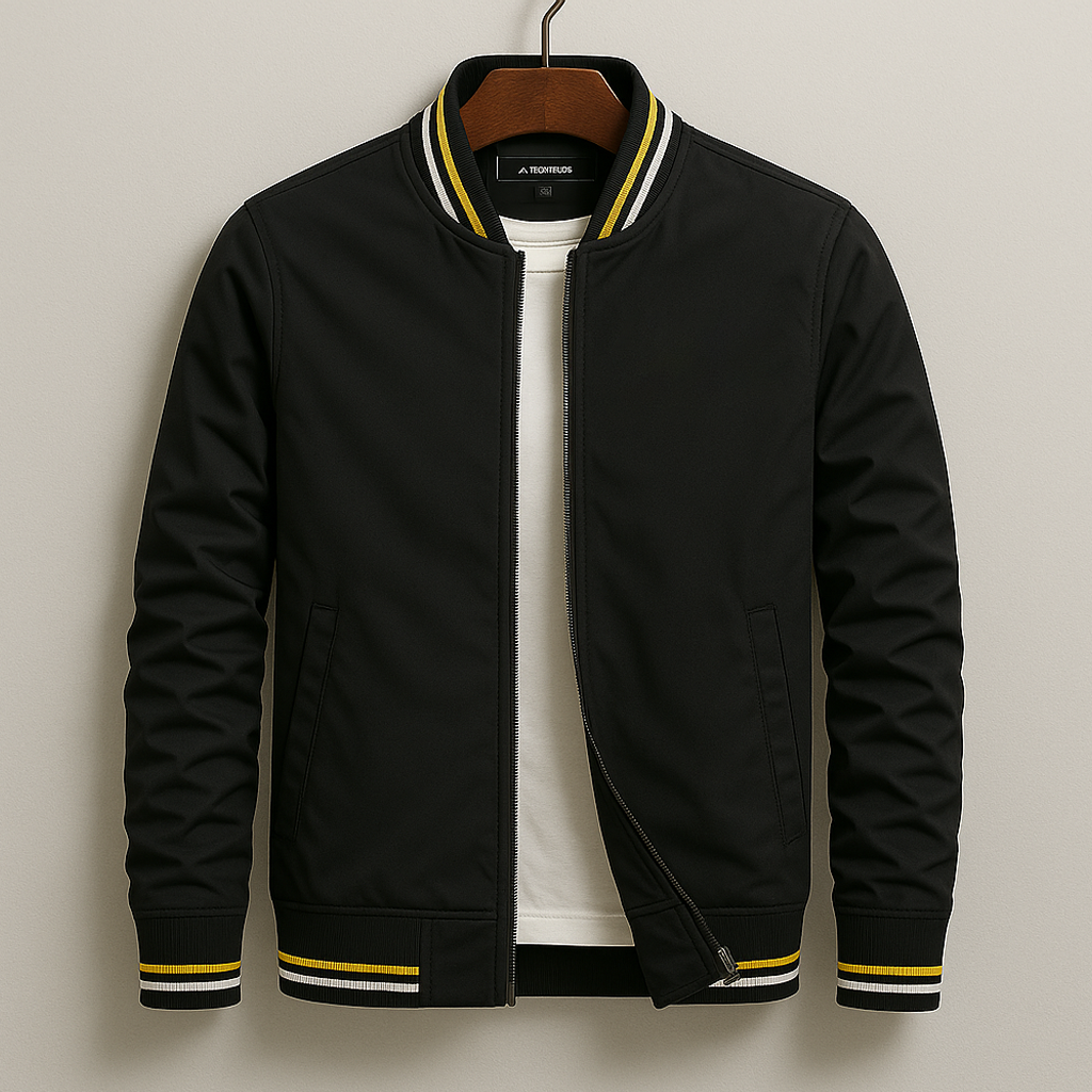 Blouson bomber homme élégant à rayures