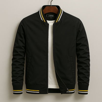 Blouson bomber homme élégant à rayures