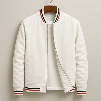 Blouson bomber homme élégant à rayures