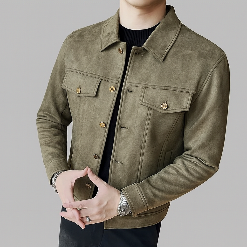 Veste En Daim Pour Homme