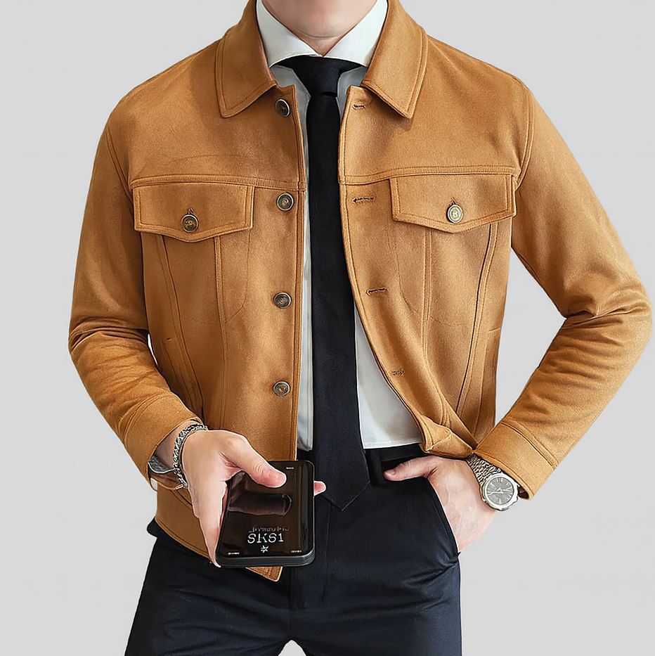 Veste En Daim Pour Homme