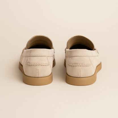 Chaussures homme à inspiration paille et finition toile