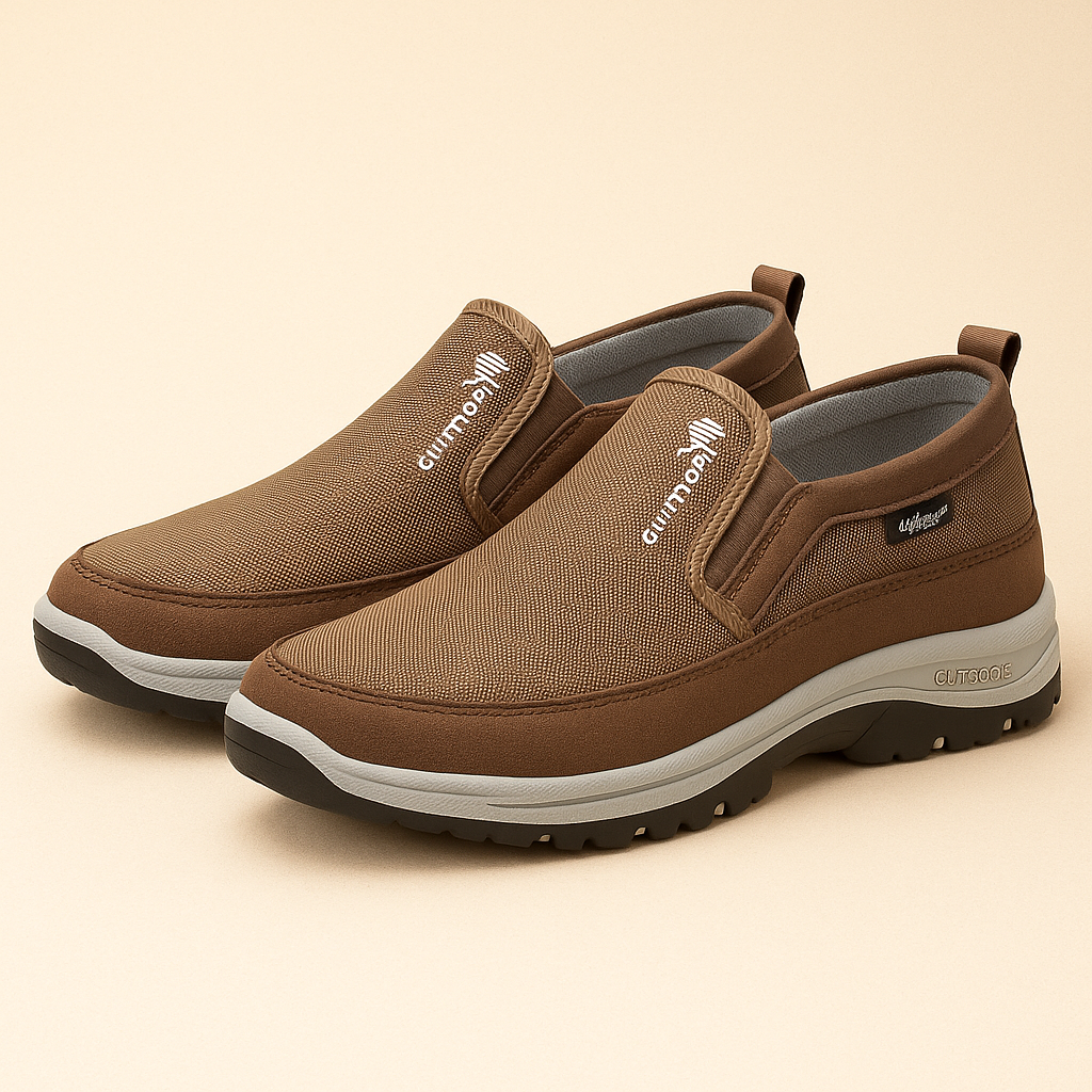 Chaussures homme avec contour souple et surface ouverte