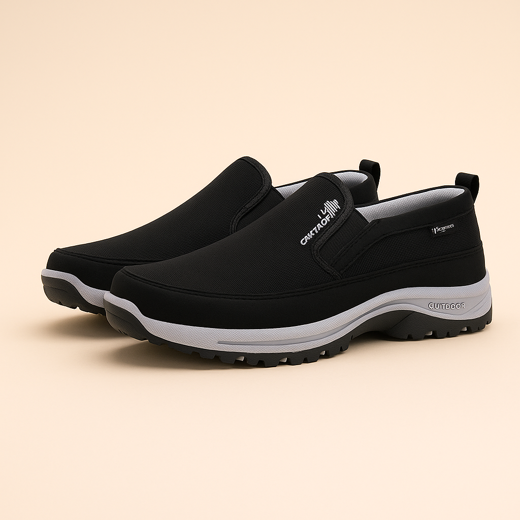 Chaussures homme avec contour souple et surface ouverte