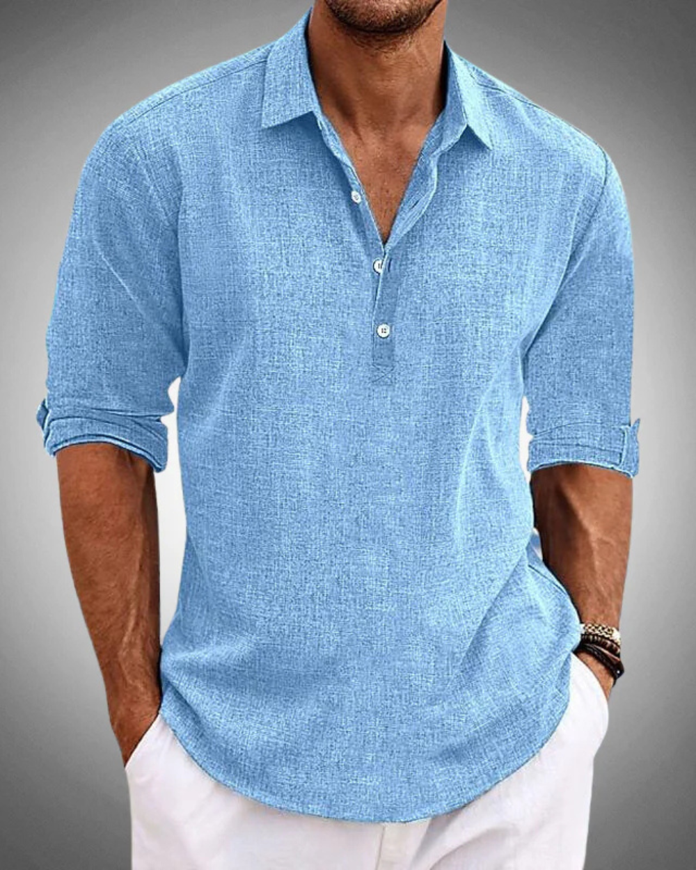 Chemise classique en coton pour hommes