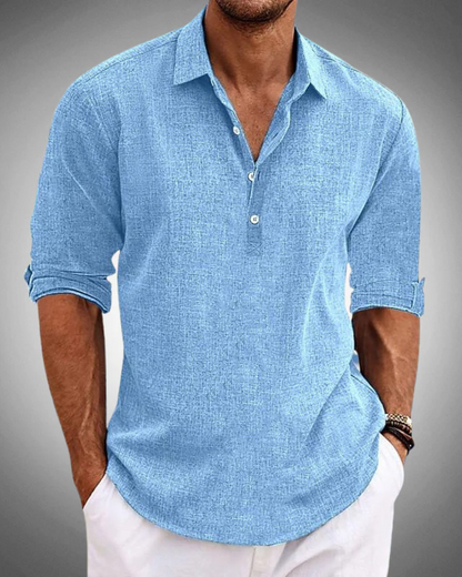 Chemise classique en coton pour hommes