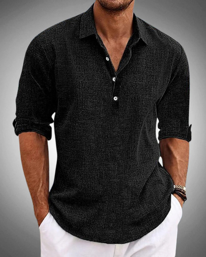 Chemise classique en coton pour hommes