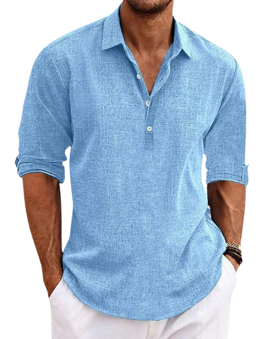 Chemise classique en coton pour hommes