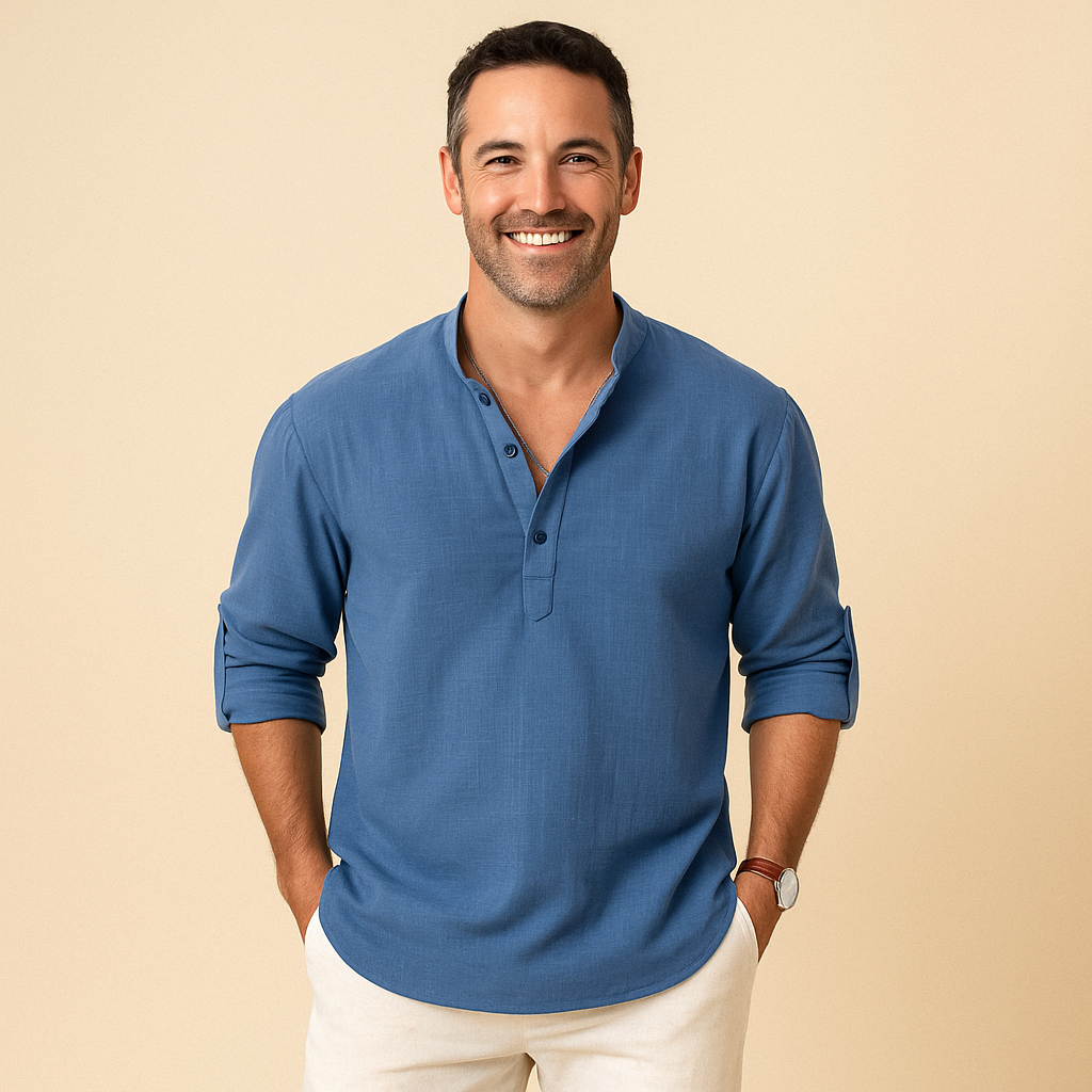 Chemise Homme Manches Longues – Tissu Structuré