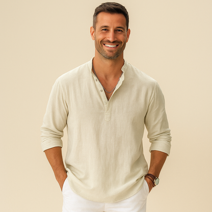 Chemise Homme Manches Longues – Tissu Structuré