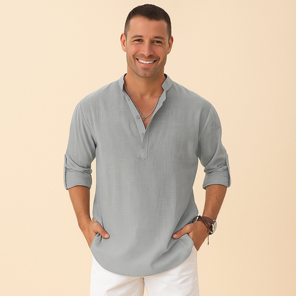 Chemise Homme Manches Longues – Tissu Structuré