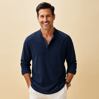 Chemise Homme Manches Longues – Tissu Structuré