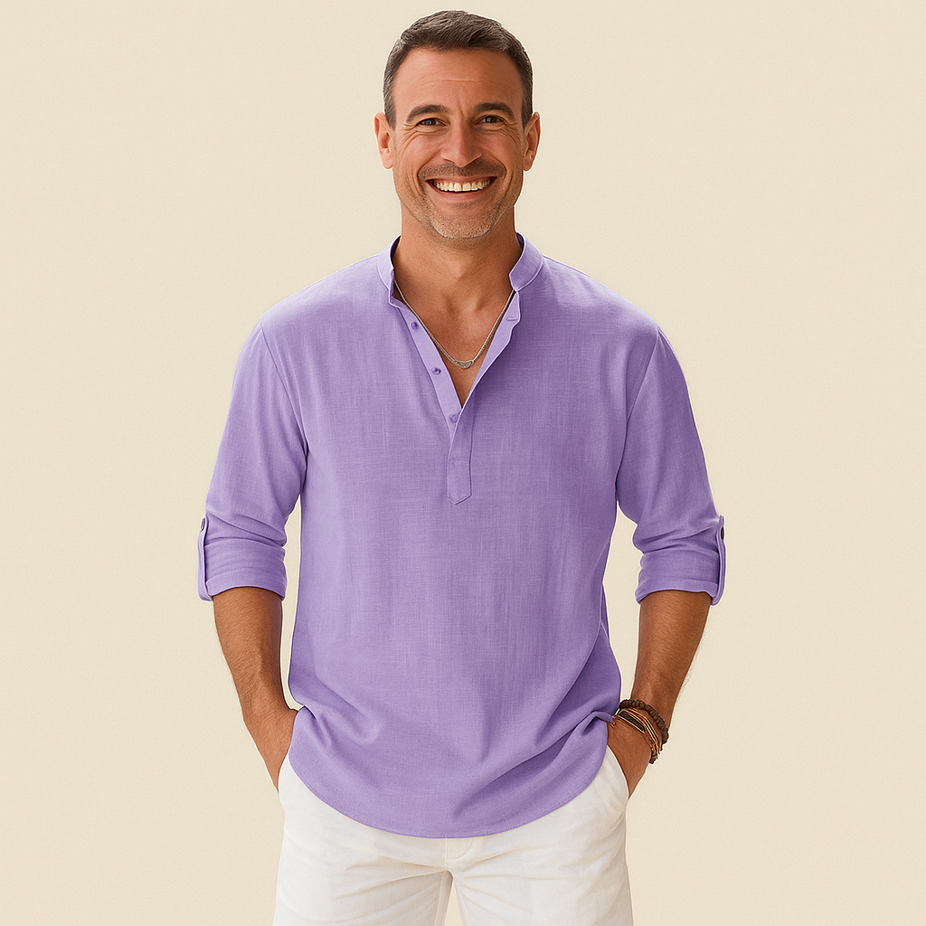 Chemise Homme Manches Longues – Tissu Structuré