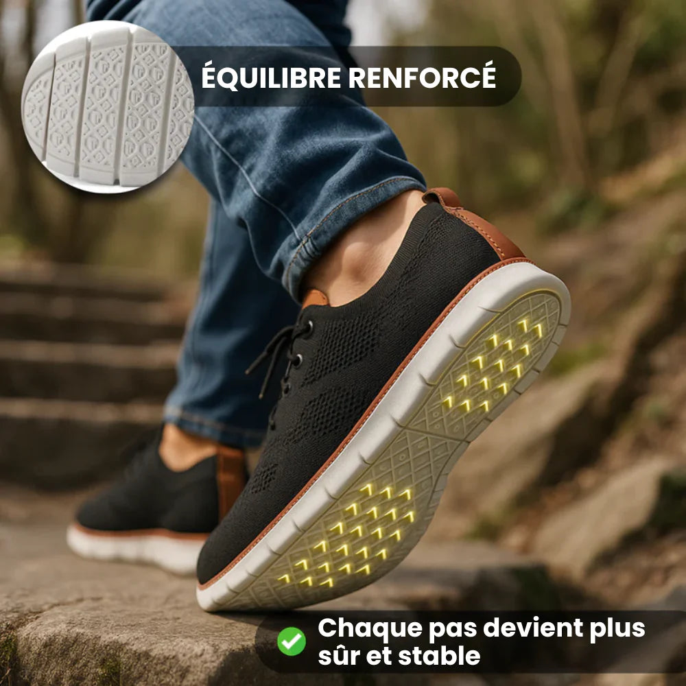 Chaussures Orthopédiques Homme – Confort, Respirantes & Amorti pour Marche Quotidienne