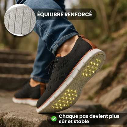 Chaussures Orthopédiques Homme – Confort, Respirantes & Amorti pour Marche Quotidienne
