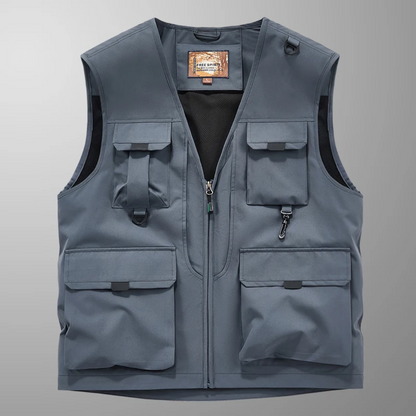 Gilet cargo homme élégant et décontracté